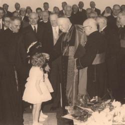 'Vorselaar, laatste bezoek kardinaal Van Roey, 1957'