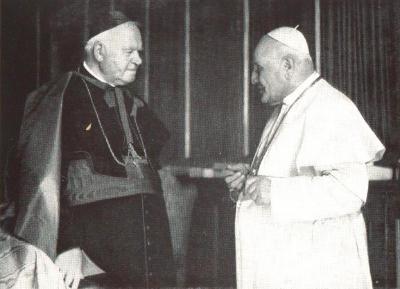 'Bezoek Kardinaal Van Roey bij Paus Johannes XXIII, 1958'