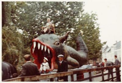 Lier, Lierse Ommegang  op zondag 26 juni 1955 met walvis