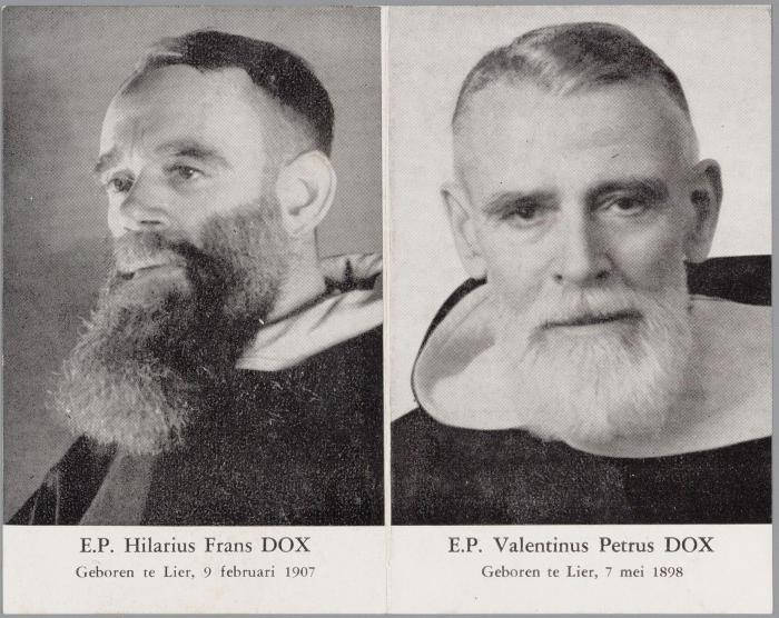 Lier, EP Hilarius Frans Dox en de Heer EP Valentinus Dox