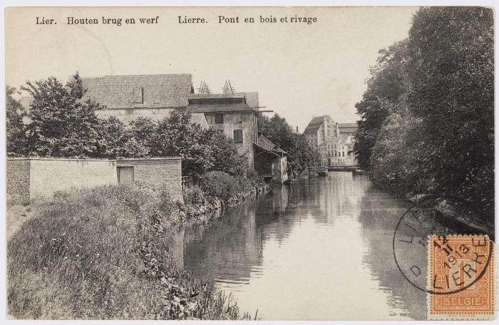 Lier, houten brug en Werf