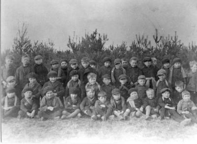 Lille, het 2de leerjaar van de  jongensschool in 1930.