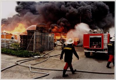 Lier, brand plastiekfabrieken NV Belfort