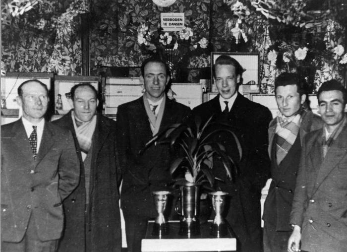 Lille, De stichters van de vogelbond 'De Goudvink' in 1958.