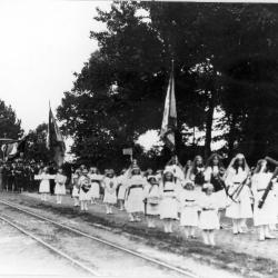 Poederlee, processie naar de Hegge in 1912.