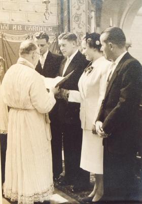 Berlaar, Huwelijk Jozef Put en Josephine Meulders, 1952