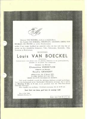 Lier, Louis Van Boeckel