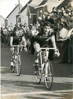Vic Van Schil en Eddy Merckx, 1973