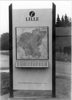 Lille, Kaart van Groot-Lille  aan de gemeentegrenzen.