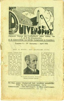 Lier, duivensport, 1933