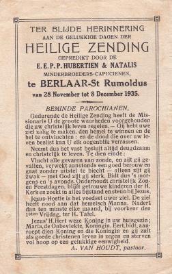 Berlaar-Heikant, Sint-Rumolduskerk, 1935