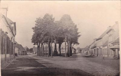 Berlaar, dorpsplein, circa 1870