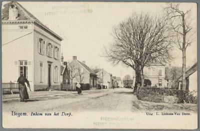 Heist-op-den-Berg, inkom van het dorp van Itegem via de Hallaarstraat