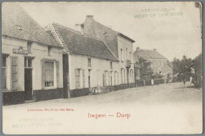 Heist-op-den-Berg, de dorpsstraat te Itegem omstreeks 1900