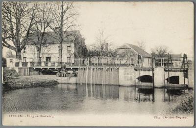 Heist-op-den-Berg, de Fonteynbrug  en de  brouwerij "de Fonteyn" te Itegem