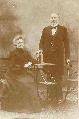 Heist-op-den-Berg, Joseph Thys samen met zijn echtgenote Elisa Claes