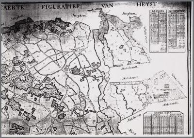 Heist-op-den-Berg, kaart van de gehuchten Bernum en Bruggeneinde
