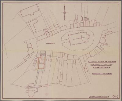 Liggingsplan van het gemeentehuis van Heist-op-den-Berg.