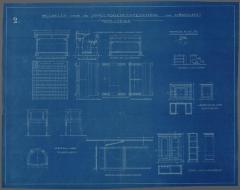 Heist-op-den-Berg, ontwerpplan van de meubelen voor de gemeenteschool van Booischot