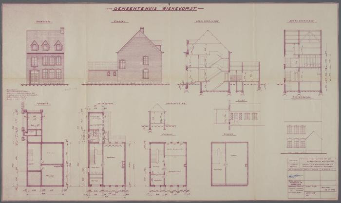 Heist-op-den-Berg, bouwplan van het gemeentehuis 