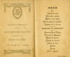 Heist-op-den-Berg, menukaart (keerzijde) bij een huwelijk in Itegem
