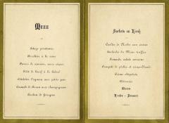 Heist-op-den-Berg, menukaart van een huwelijkfeest te Putte 