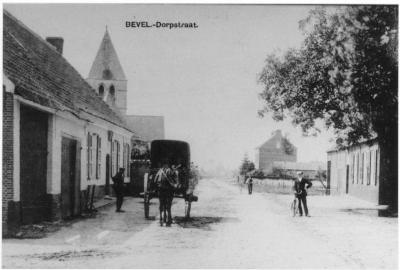 Dorpstraat Bevel, begin 20ste eeuw 