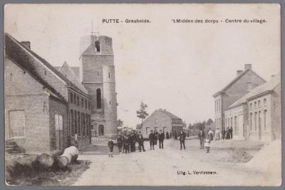 Grasheide, kerk in opbouw, 1909