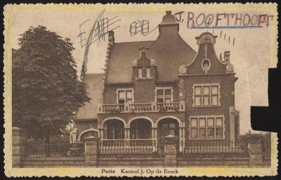 Puttte, kasteel op de beeck