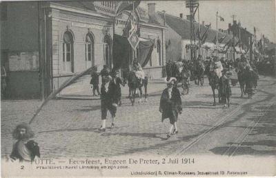 Putte, eeuwfeest Eugeen De Preter, 2 juli 1914.