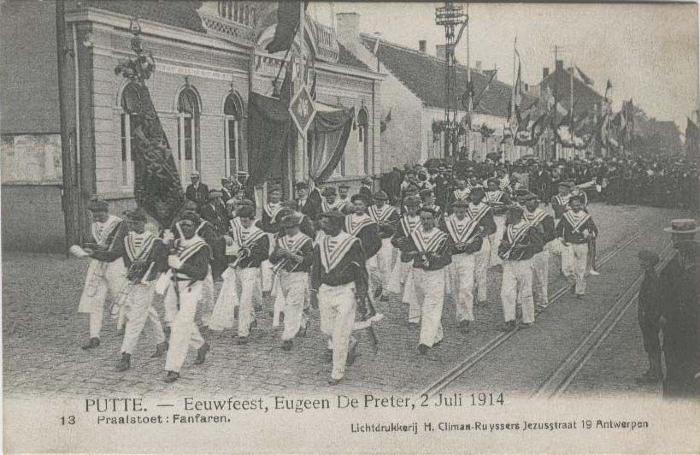 Putte. Eeuwfeest van Eugeen De Preter, 2 juli 1914