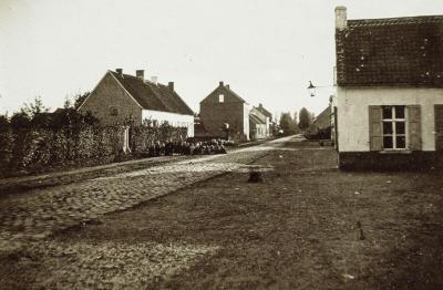 De Mechelbaan in 1880.