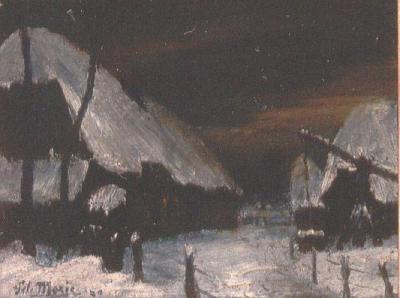 Winterlandschap van Felix Moris.