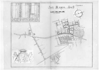 Putte, historische kaart van het Meyenhof