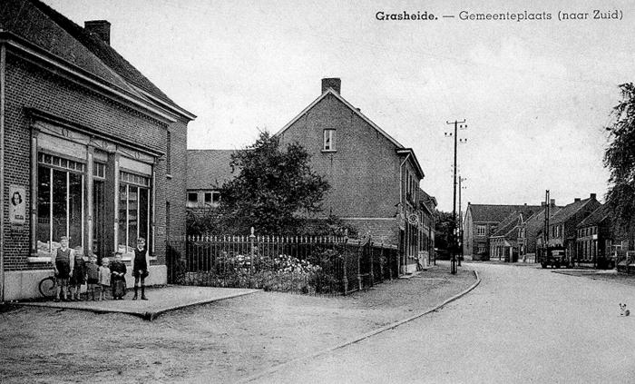 De winkel van Paul en Leonie van de Kester, Grasheide.