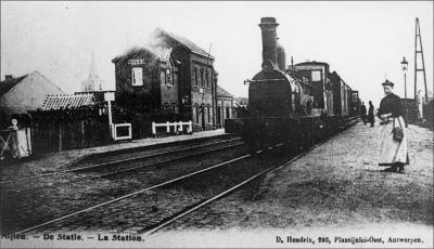 Eerste station van Nijlen, 1855