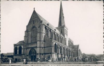Postkaart, Sint Waldetrudiskerk, Herentals