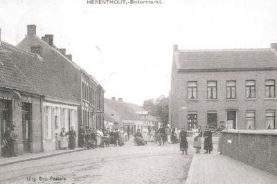 Herenthout, Botermarkt, ca. 1900