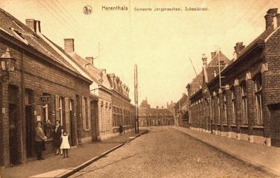Postkaart, Schoolstraat, Herentals