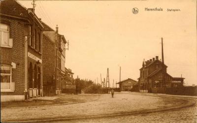Postkaart, Stationsplein, Herentals