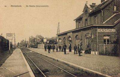 Postkaart, Station, Herentals