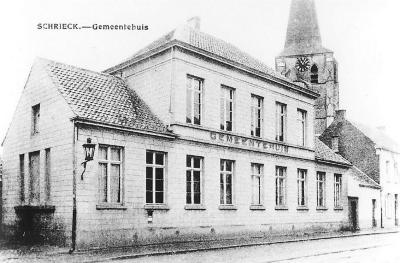 Heist-op-den-Berg, het vroegere gemeentehuis van Schriek