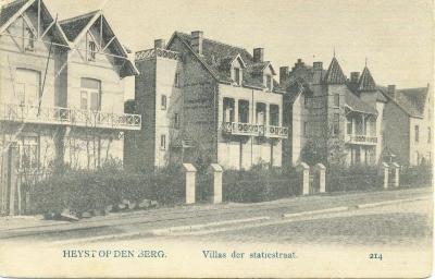 Heist-op-den-Berg, de drie villa's in de Stationsstraat 