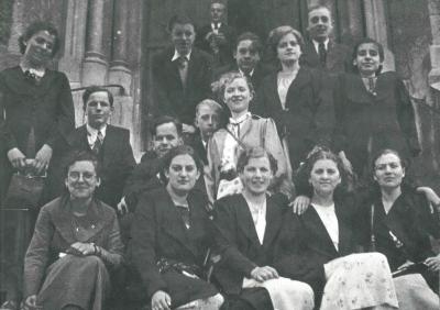 Herenthout, groepsfoto Koninklijke Fanfare Sint-Pieter, 1937