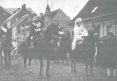 Herenthout, eerste carnavalstoet, 14 februari 1893