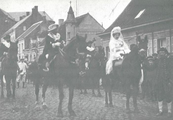 Herenthout, eerste carnavalstoet, 14 februari 1893