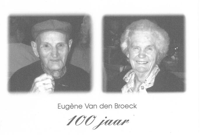 Herenthout, Eugène Van den Broeck 100 jaar, 2002