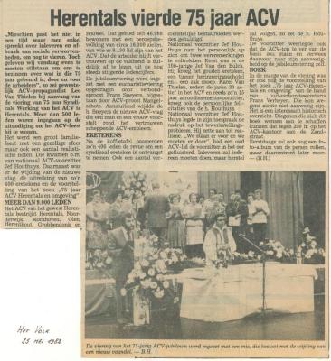 Herentals, artikel: 75 jaar ACV