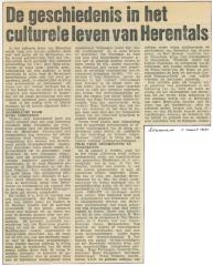 Herentals, artikel: Geschiedenis Cultuur Herentals