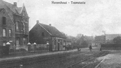 Herenthout, tramhalte "Tramstatie", 1910